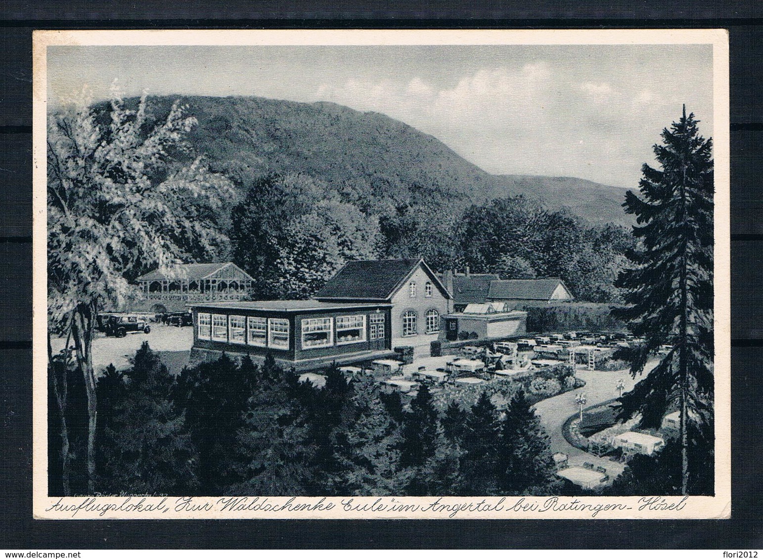 (2638) AK Ausflugslokal "Zur Waldschenke Eule" Im Angertal - Ratingen