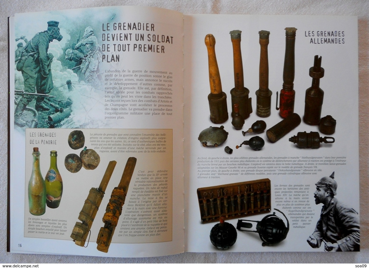 Livre 14-18 LA GRANDE GUERRE Armes Uniformes Matériels