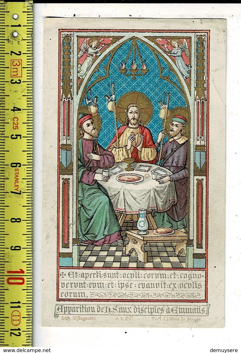 X 143 - IMAGE RELIGIEUSE - Les Discpiles D Emmaus - Santini