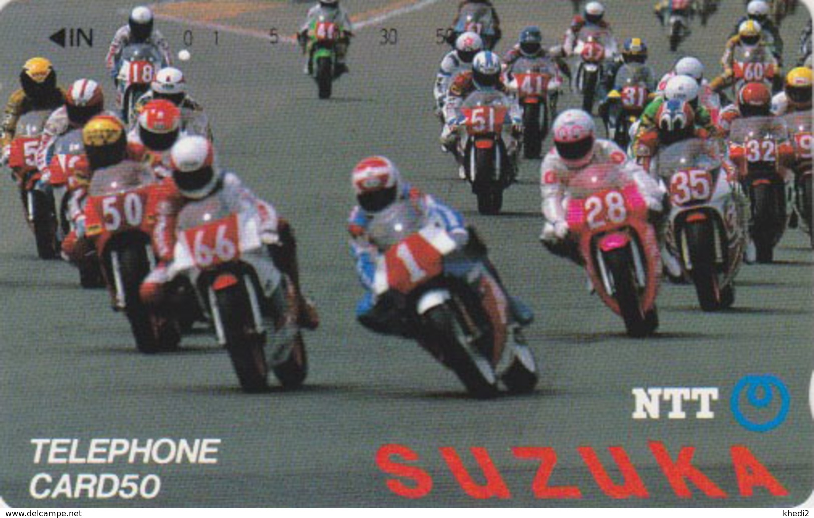 Télécarte Japon / NTT 290-038 ** ONE PUNCH ** - MOTO / SUZUKA - MOTOR BIKE RACE Japan Phonecard - Motos