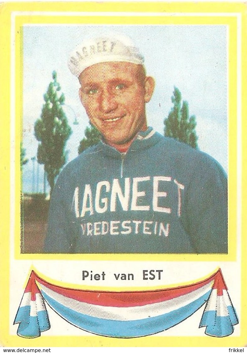 Piet Van Est Kaartje Chromo (5 X 7 Cm) Coureur Wielrenner Renner Cycliste Velo Fiets Bicyclette Cyclisme - Cyclisme