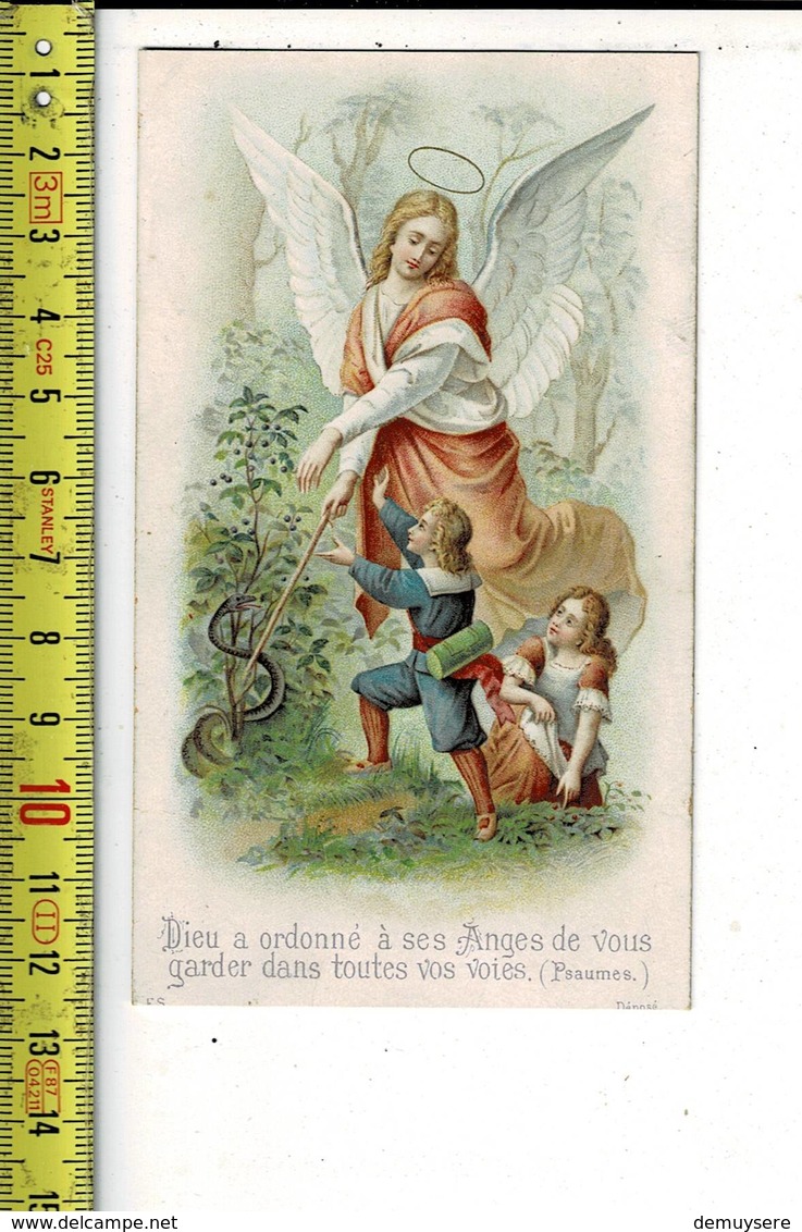 X 159  - IMAGE RELIGIEUSE - DIEU A ORDONNE A SES ANGES DE VOUS GARDER DANS TOUTES VOS VOIES - Santini