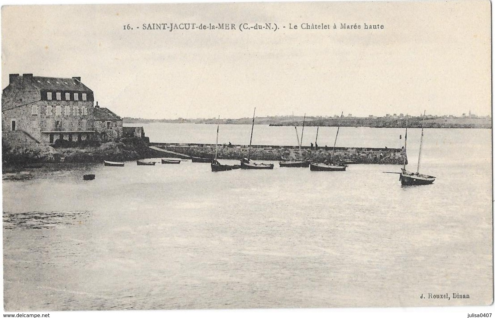 SAINT JACUT DE LA MER (22) Le Chatelet à Marée Haute - Saint-Jacut-de-la-Mer