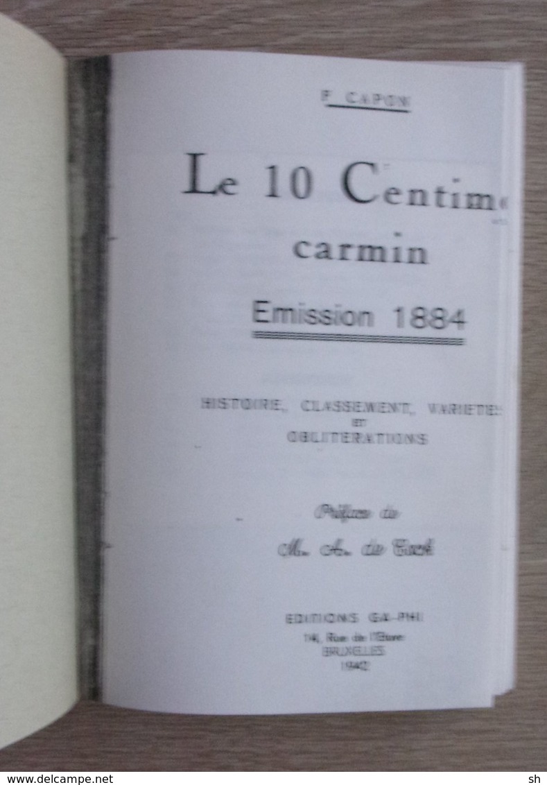 Copie - Le 10 Centime Carmin Emission 1884  -  F. Capon - Variétés - Variteiten - Sonstige & Ohne Zuordnung