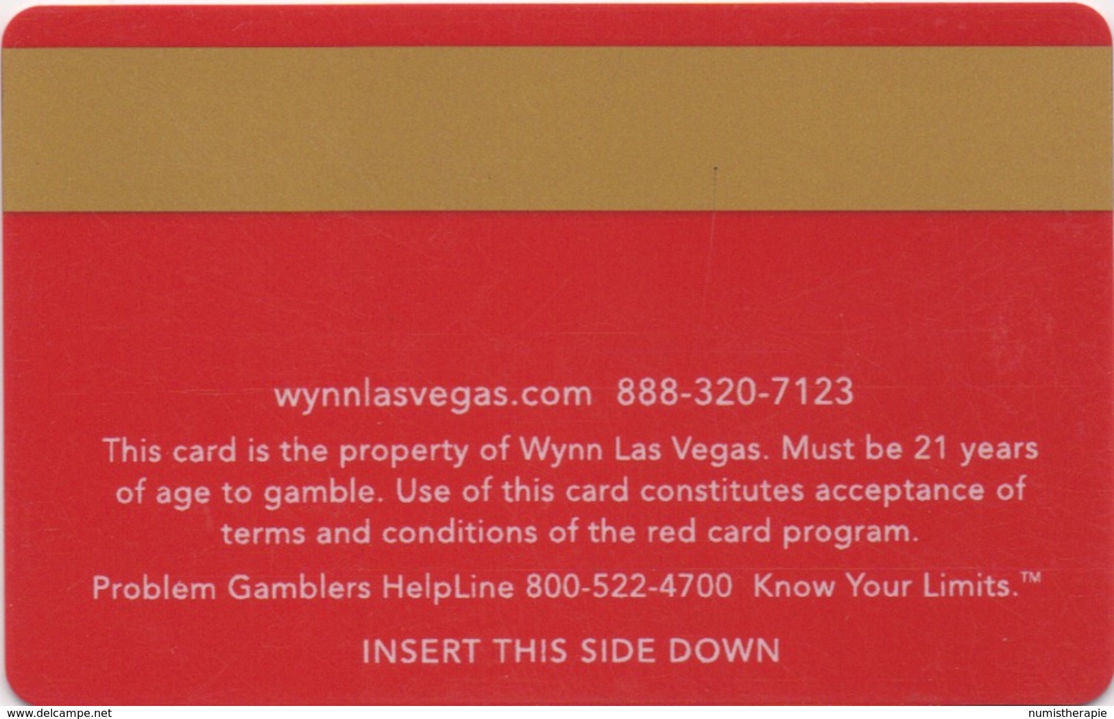 Carte De Membre Casino : Wynn Las Vegas TM - Cartes De Casino