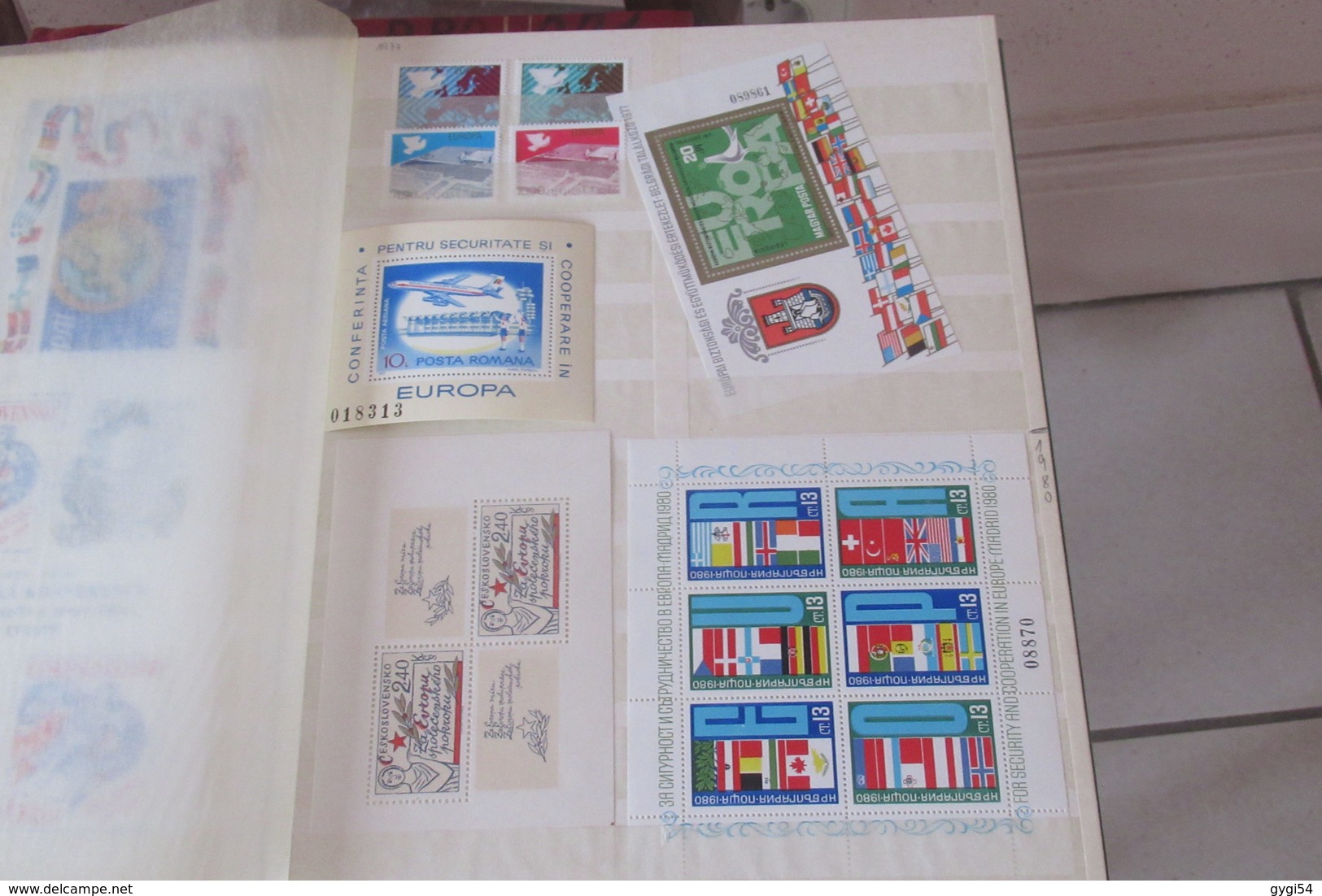 Collection de timbres divers d'europe en MNH