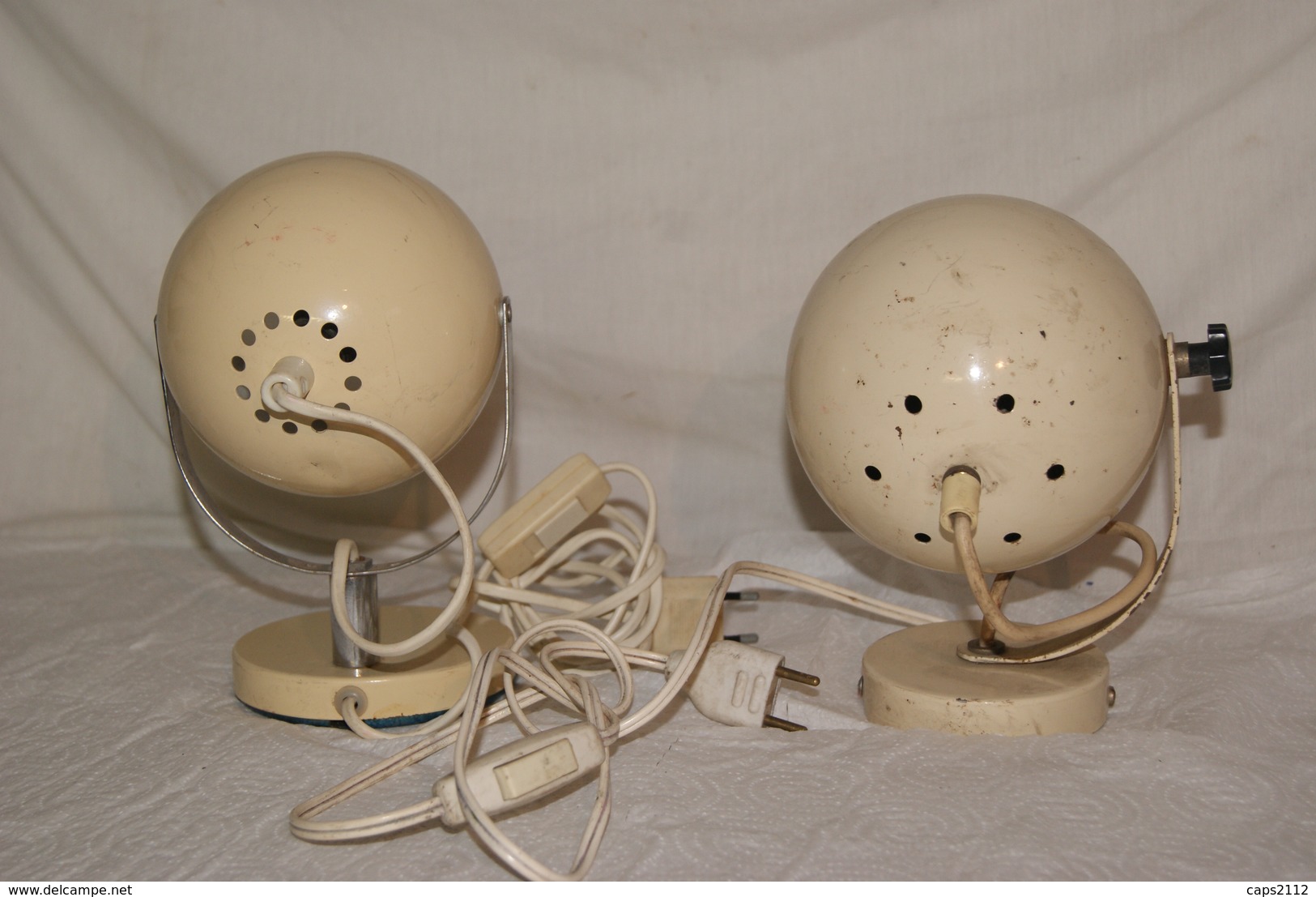 LOT D ANCIEN SPOT BOULE - Lampe , Deco , Loft , Atelier , Design - Lantaarns & Kroonluchters