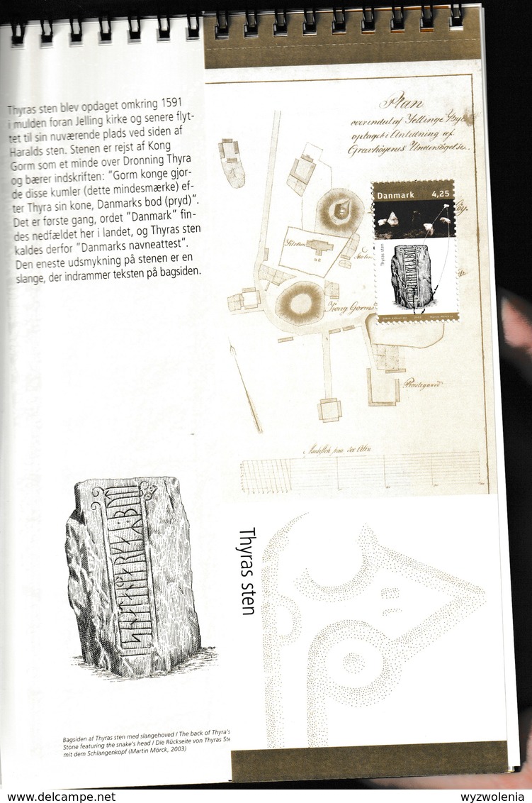 E 184) Dänemark 2003 Mi 1350-1353: Das Jelling Der Könige, Buch Inkl. Zusammendruck - Autres & Non Classés