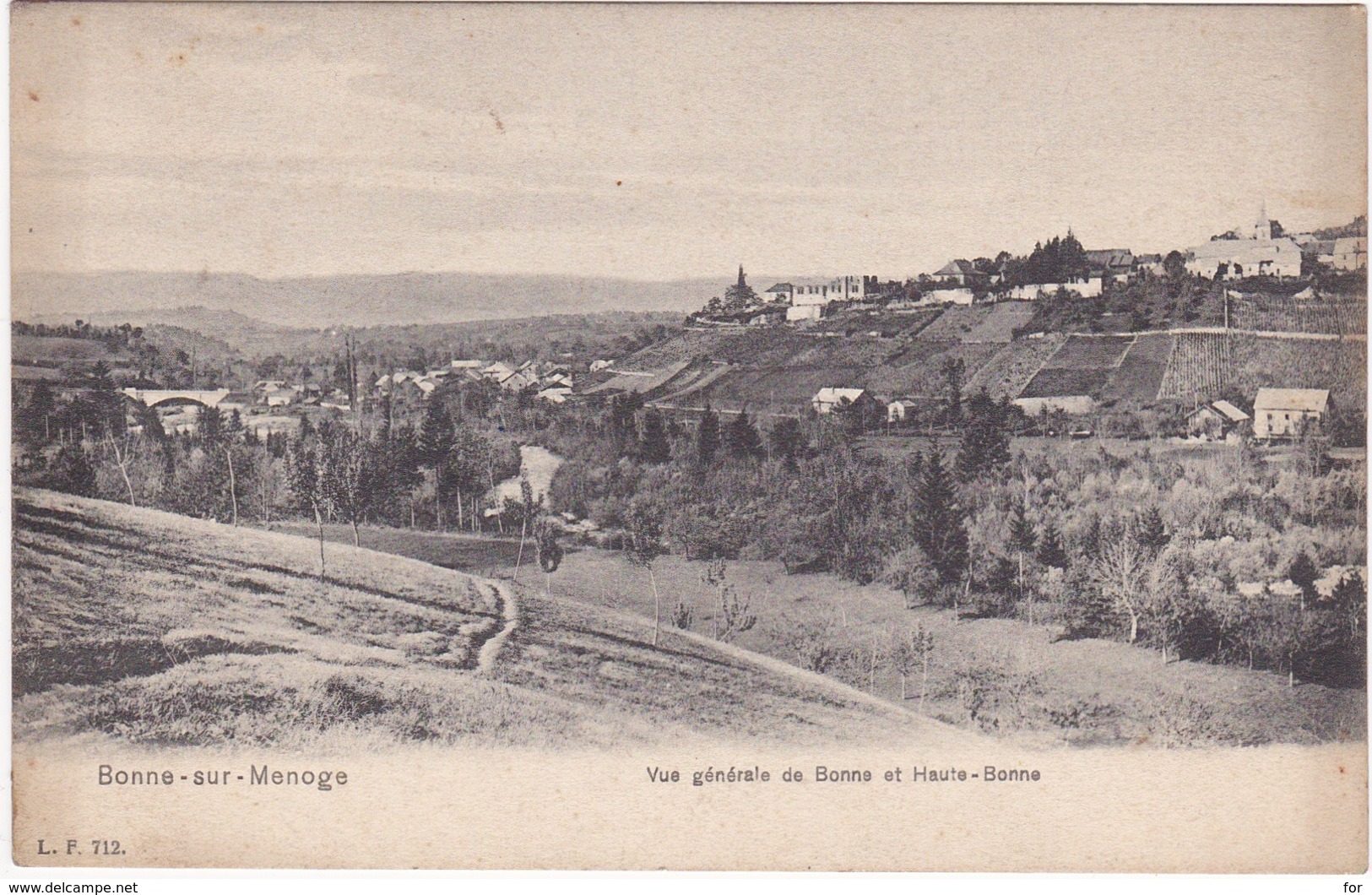 Haute Savoie : BONNE-sur-MENOGE : Vue Générale De Bonne Et Haute-bonne - Bonne