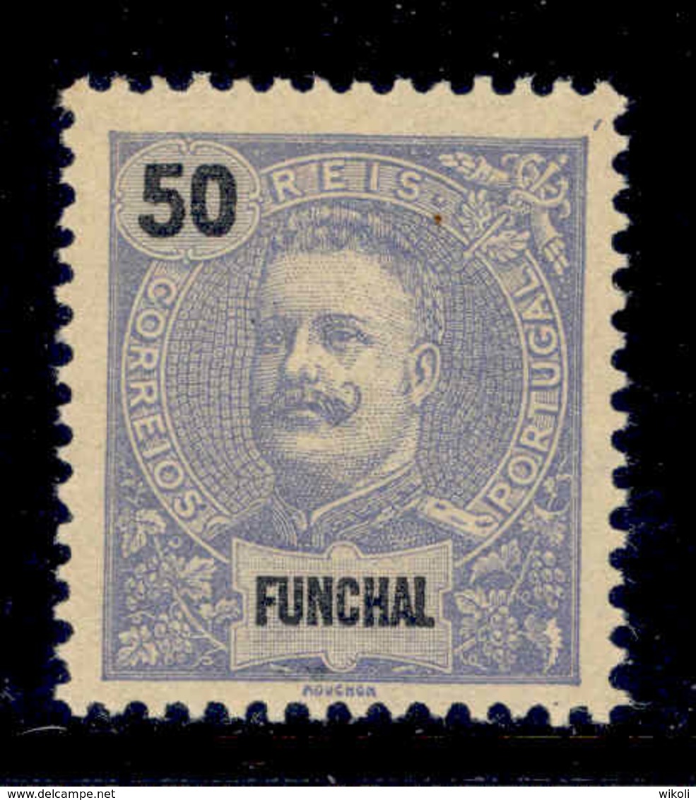 ! ! Funchal - 1898 D. Carlos 50 R - Af. 29 - MNH - Funchal