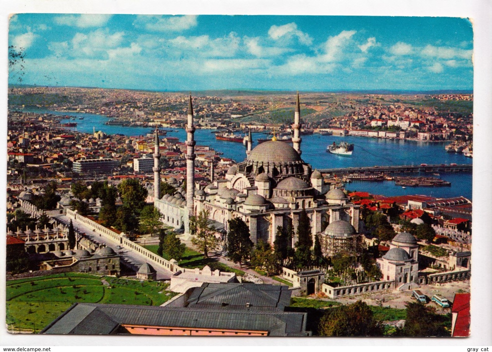 ISTANBUL, The Mosque Of Soliman And Golden Horn, 1971 Used Postcard [23812] - Turkey