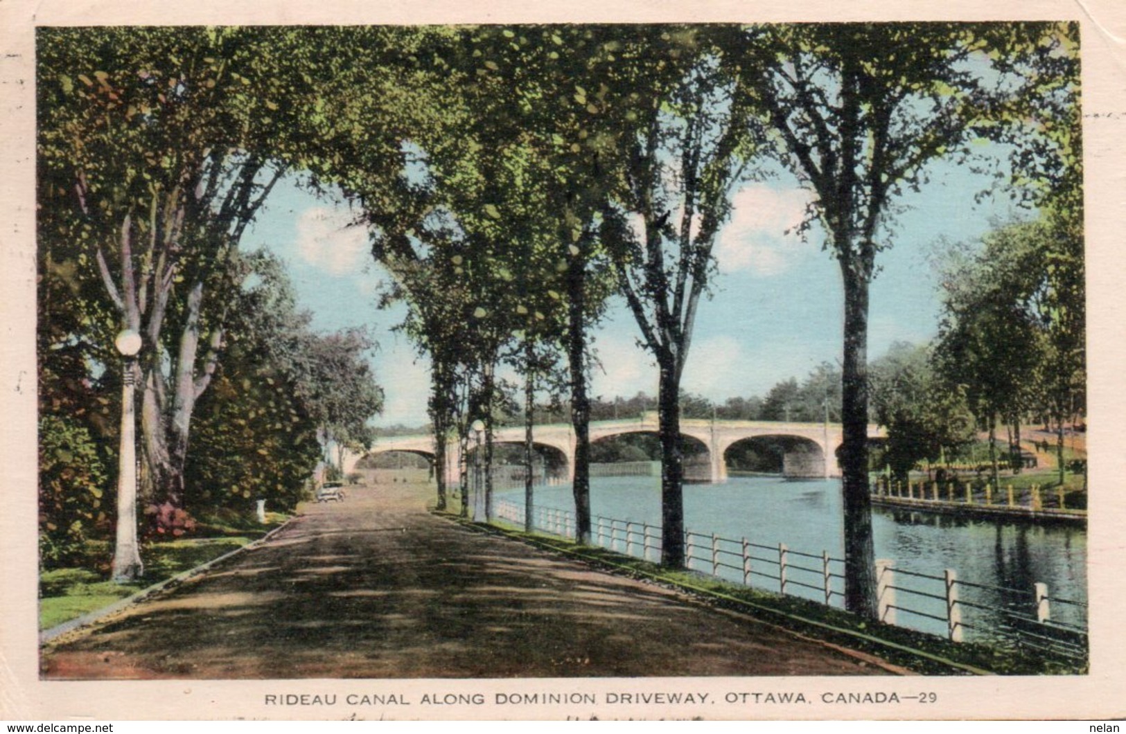 RIDEAU CANAL ALONG DOMINION DRIVEWAY-OTTAWA-CANADA-1938 - Non Classificati