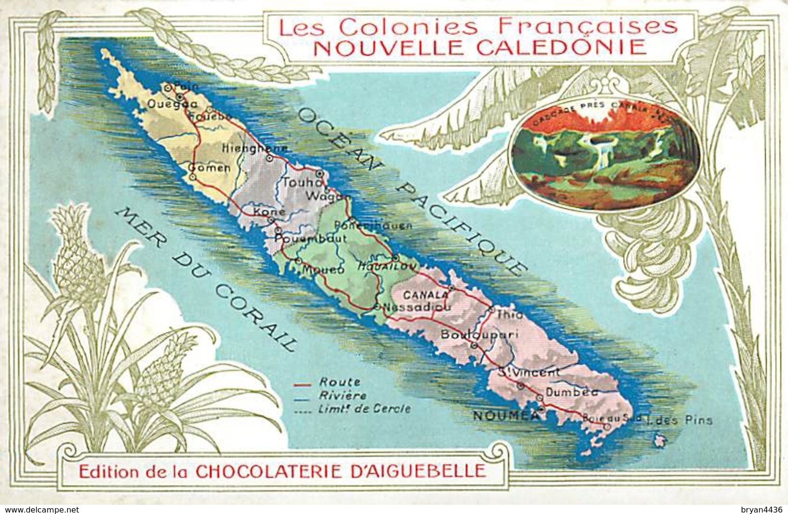 LA NOUVELLE CALEDONIE - CPA PUB - CHOCOLATERIE D' AIGUEBELLE. - Nouvelle-Calédonie