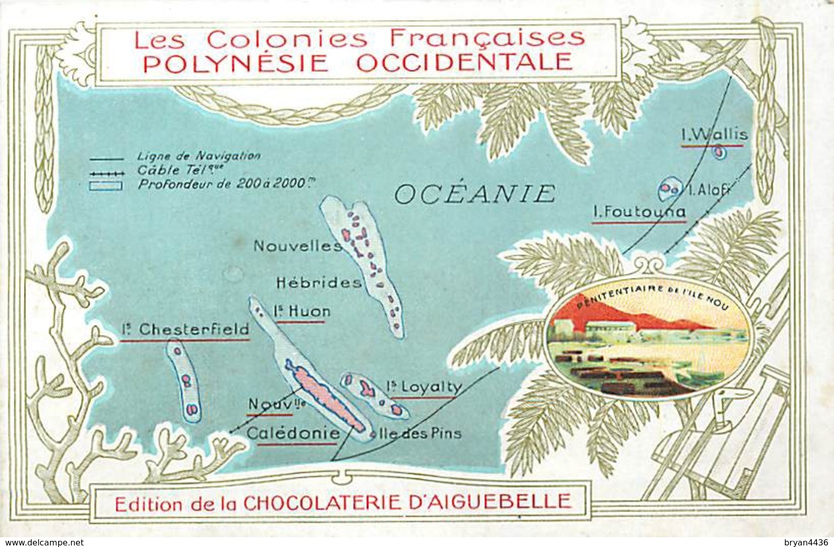 POLYNESIE  FRANCAISE - CPA PUB - CHOCOLATERIE D' AIGUEBELLE. - French Polynesia