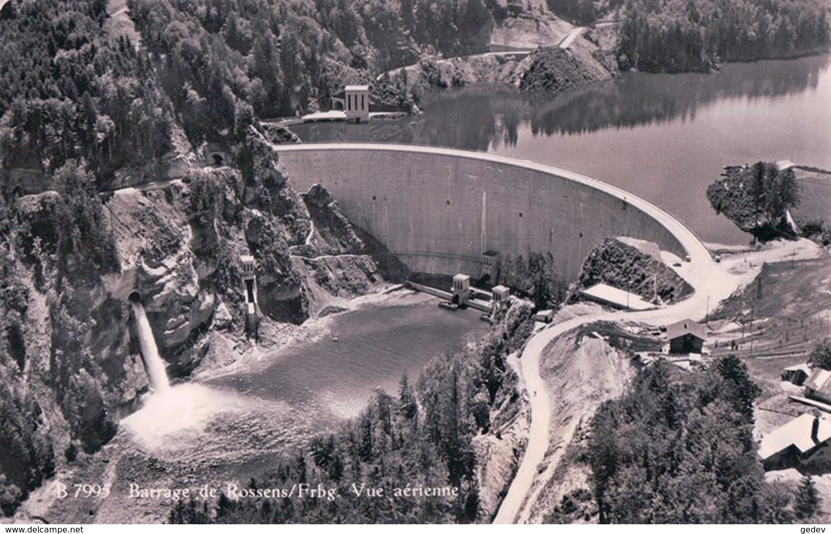 Barrage De Rossens Vu D'avion (31258) - Rossens