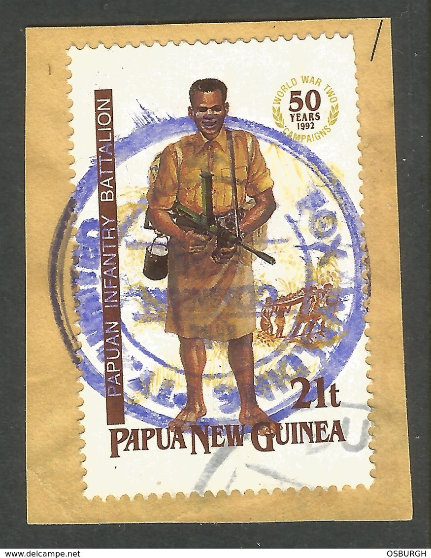 PAPUA NEW GUINEA. MILITARY / UNIFORMS. FOX WELDING CACHET. USED - Papua New Guinea