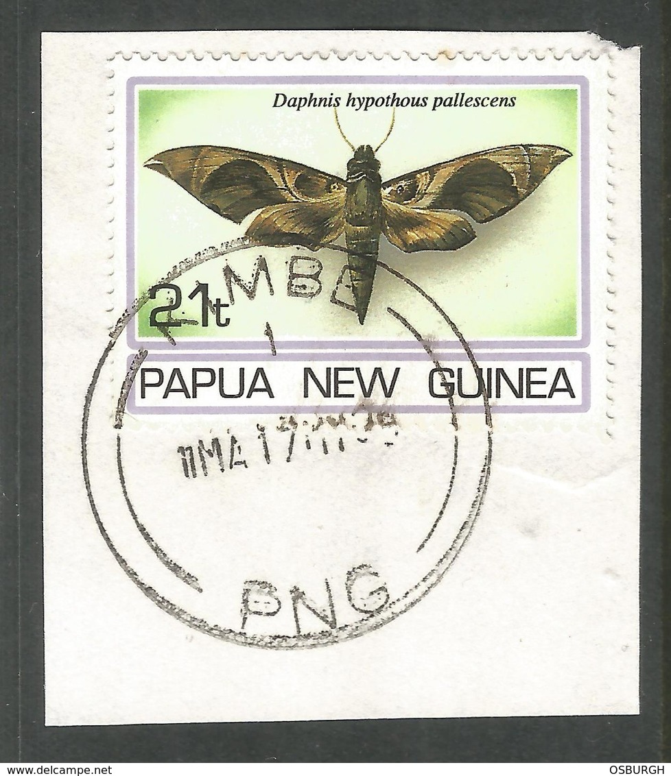 PAPUA NEW GUINEA. BUTTERFLIES. KIMBE POSTMARK. USED - Papua New Guinea