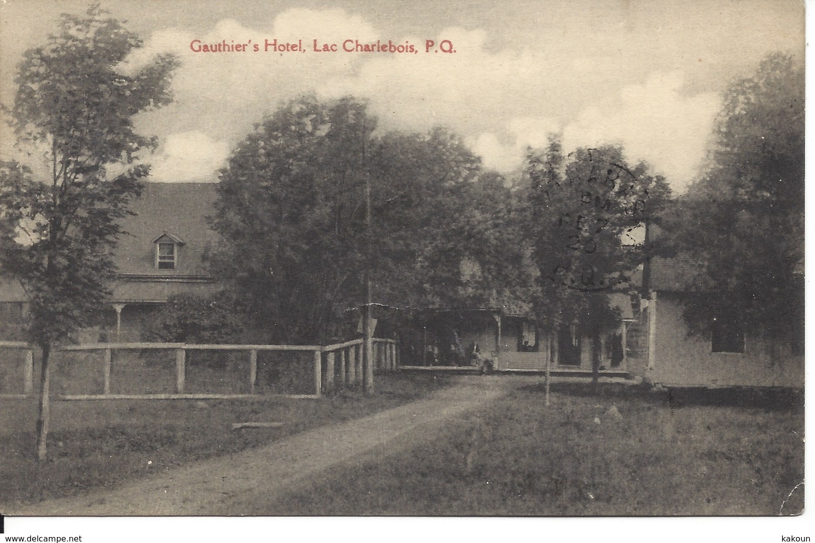 1920 - Gauthier's Hotel, Lac Charlebois,  Québec, Herron's Drug Store, Lac Masson ,(18.460) - Other & Unclassified