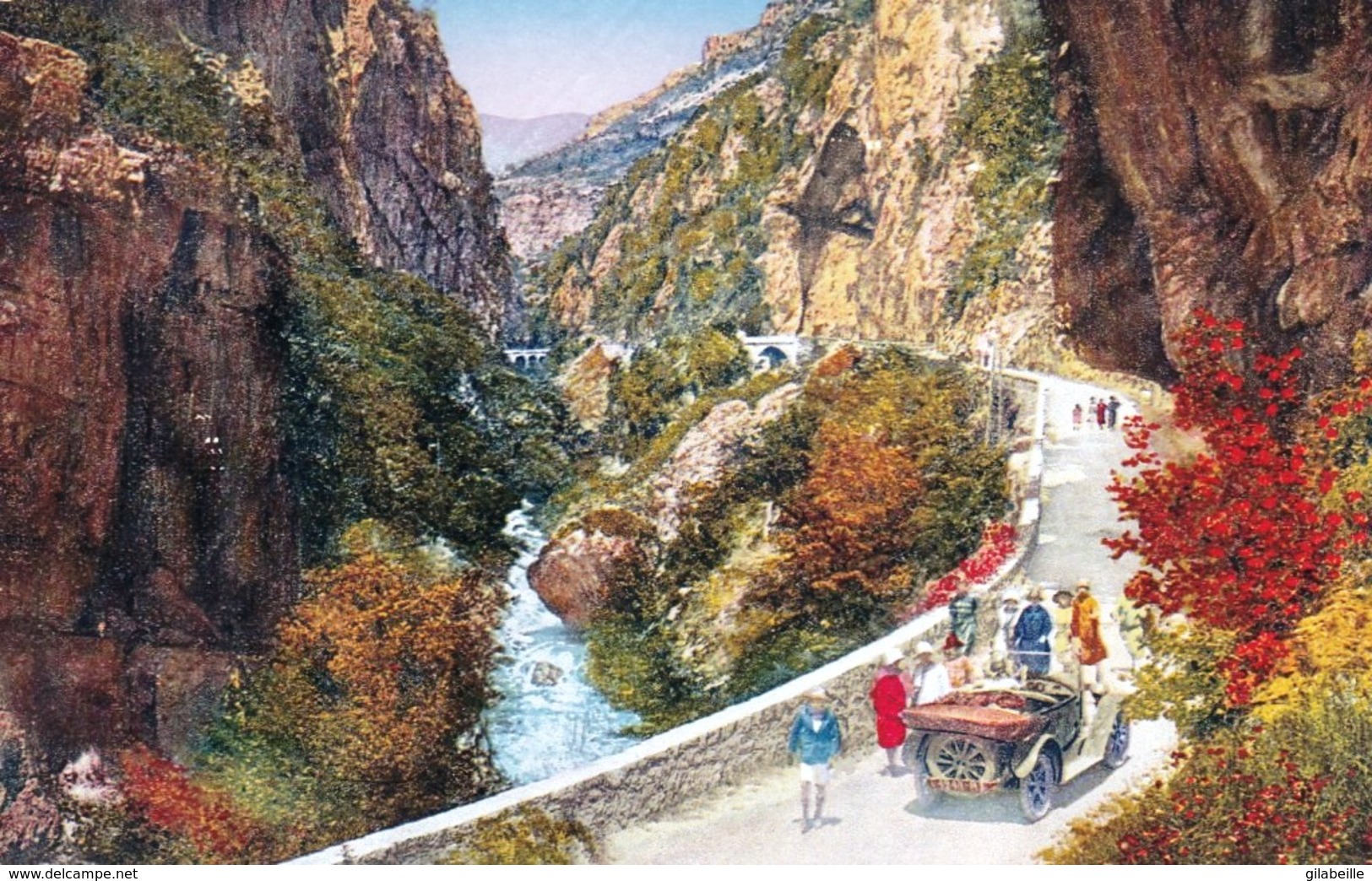 06 - Alpes Maritimes -  GORGES DU LOUP -   La Route Et Le Loup - Illustrateur - Altri & Non Classificati