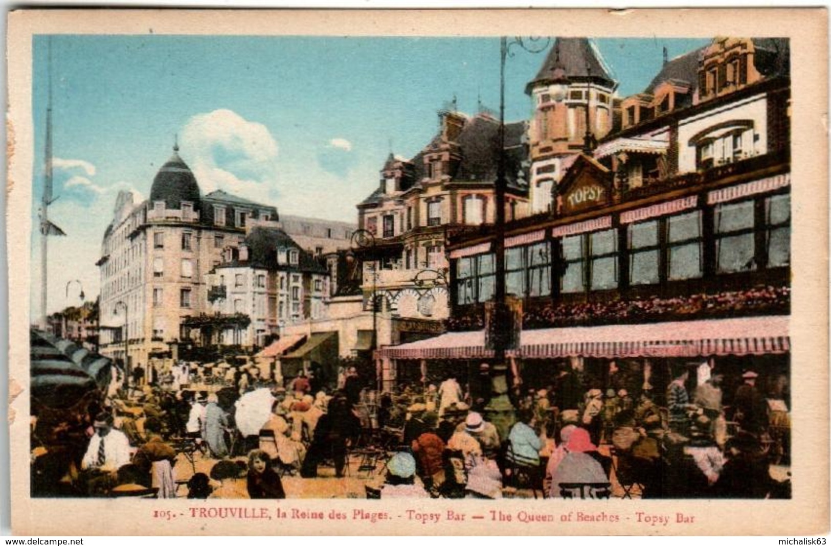 61iom 1621 CPA - TROUVILLE - TOPSY BAR - Trouville