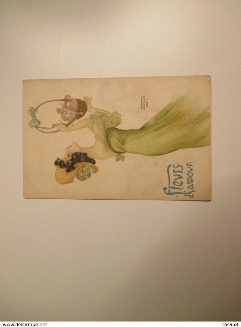 PARIS  Raphael Kirchner Donna Fleurs D'amour Cesto Fiori Edizione LH Paris - Kirchner, Raphael