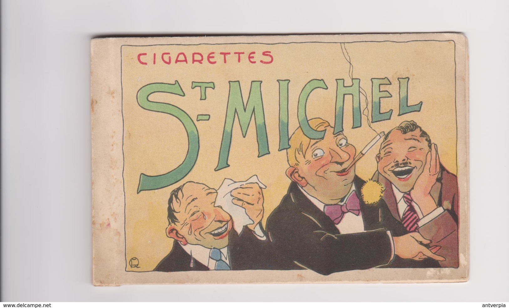 Reclame Publicité Cigarettes ST- Michel (illustrateur Romeo Dumoulin) Carnet Vide - Pubblicitari