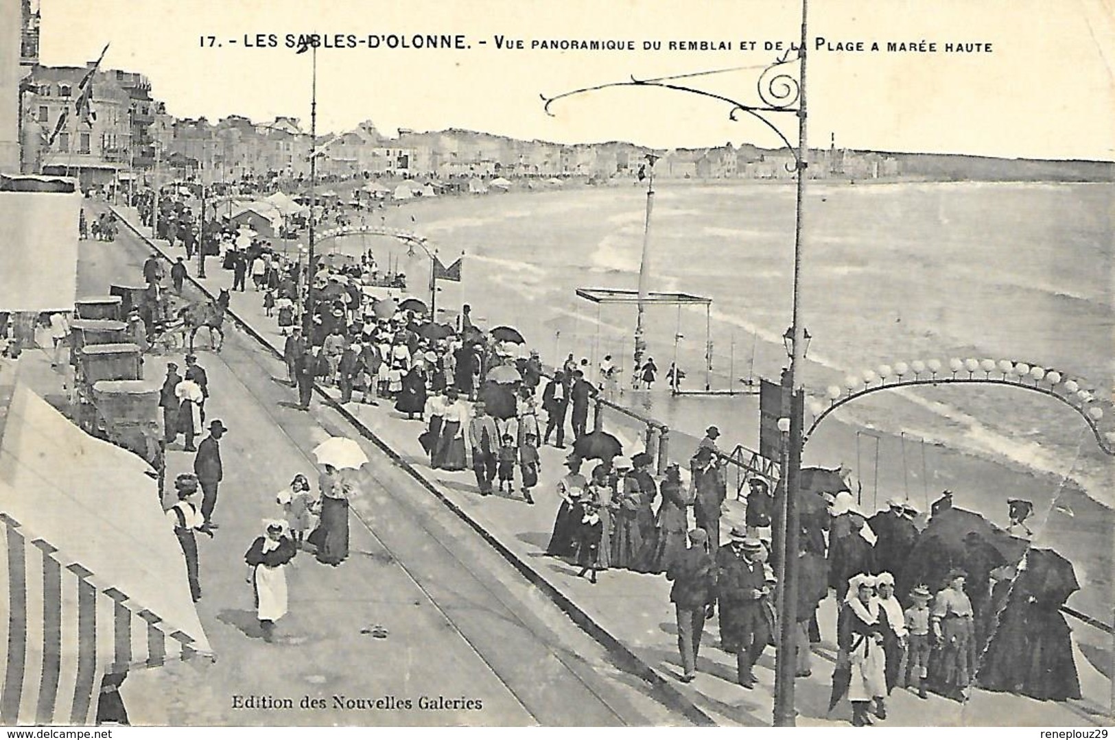 85-cachet Hôpital Militaire N°53 Aux Sables D'Olonne Sur Belle CP En 1914 - Guerre De 1914-18