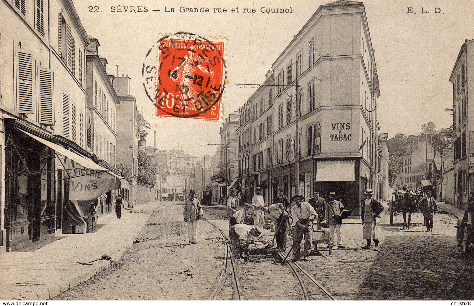 DPT 92 SEVRES La Grande Rue Et Rue Cournol - Sevres