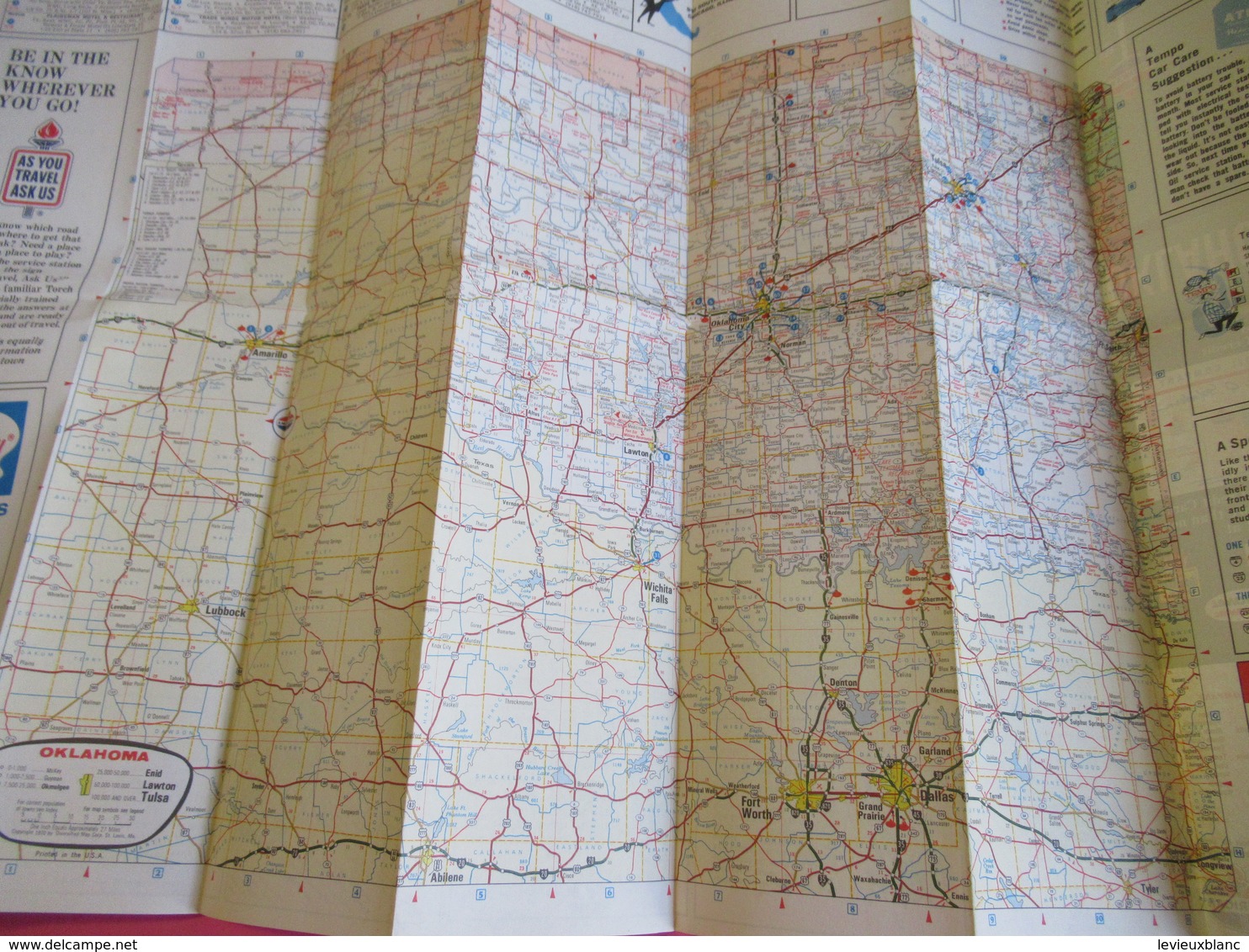 Carte Géographique/ Guide/ OKLAHOMA/ American Oil Company/Oklahoma City/ USA/ 1970    PGC293 - Amérique Du Nord