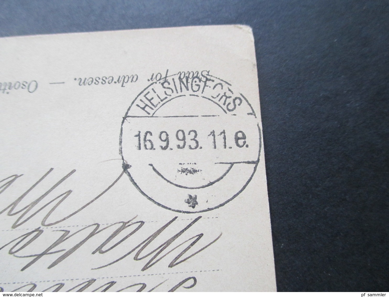 Finnland / Russland 1893 Ganzsache Stempel Kouvola Finland Und Helsingfors - Briefe U. Dokumente