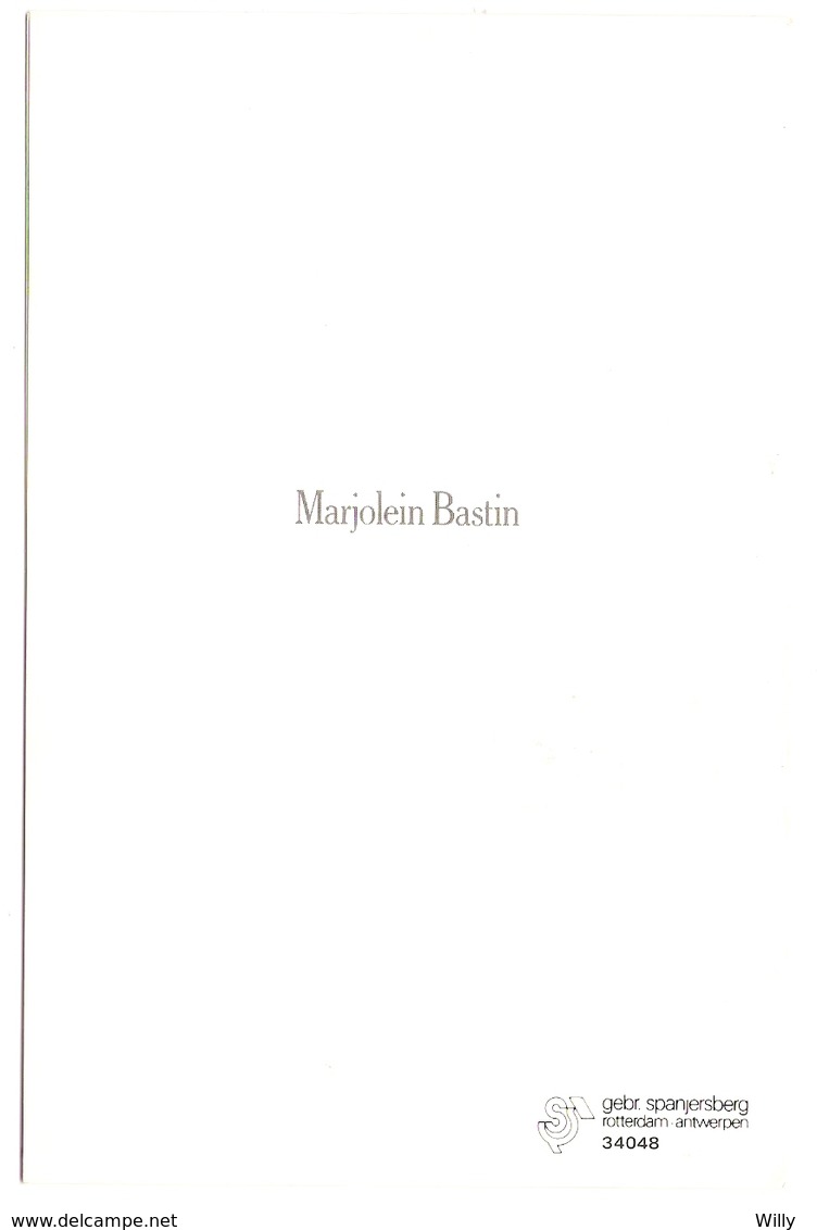 AN 696, MODERN  FOLDING CARD , 110x 160 Mm  ,FINE ART  , BIRDS , Signed MARJOLEIN BASTIN - Vogels