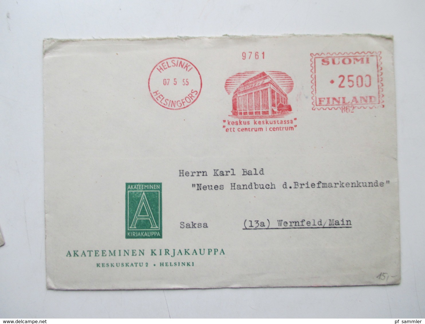 Finnland 1954 - 72 Luftpost Briefe 12 Stk. Firmen Korrespondenz Alles Freistempel Helsinki Interessanter Posten! - Briefe U. Dokumente