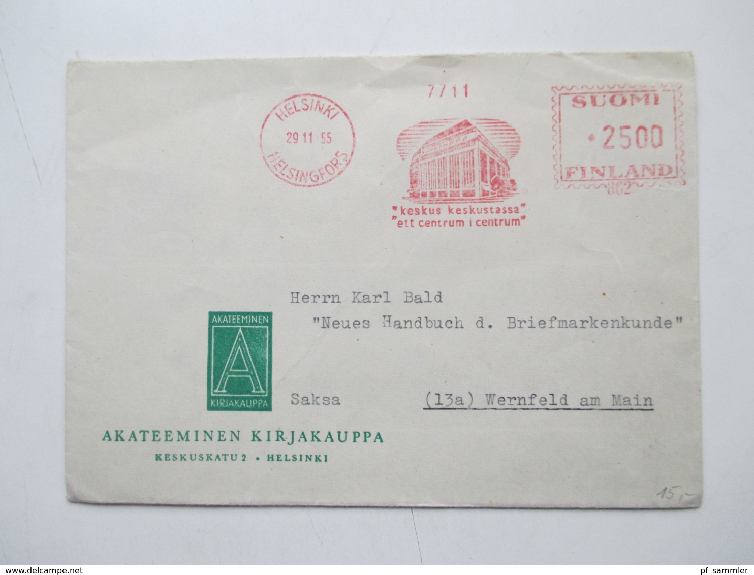 Finnland 1954 - 72 Luftpost Briefe 12 Stk. Firmen Korrespondenz Alles Freistempel Helsinki Interessanter Posten! - Lettres & Documents