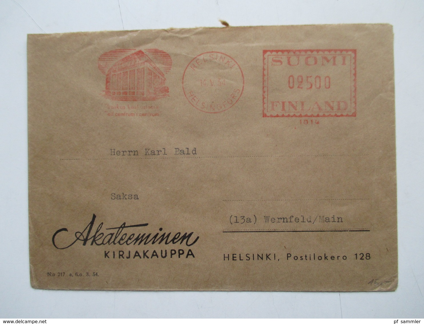 Finnland 1954 - 72 Luftpost Briefe 12 Stk. Firmen Korrespondenz alles Freistempel Helsinki interessanter Posten!