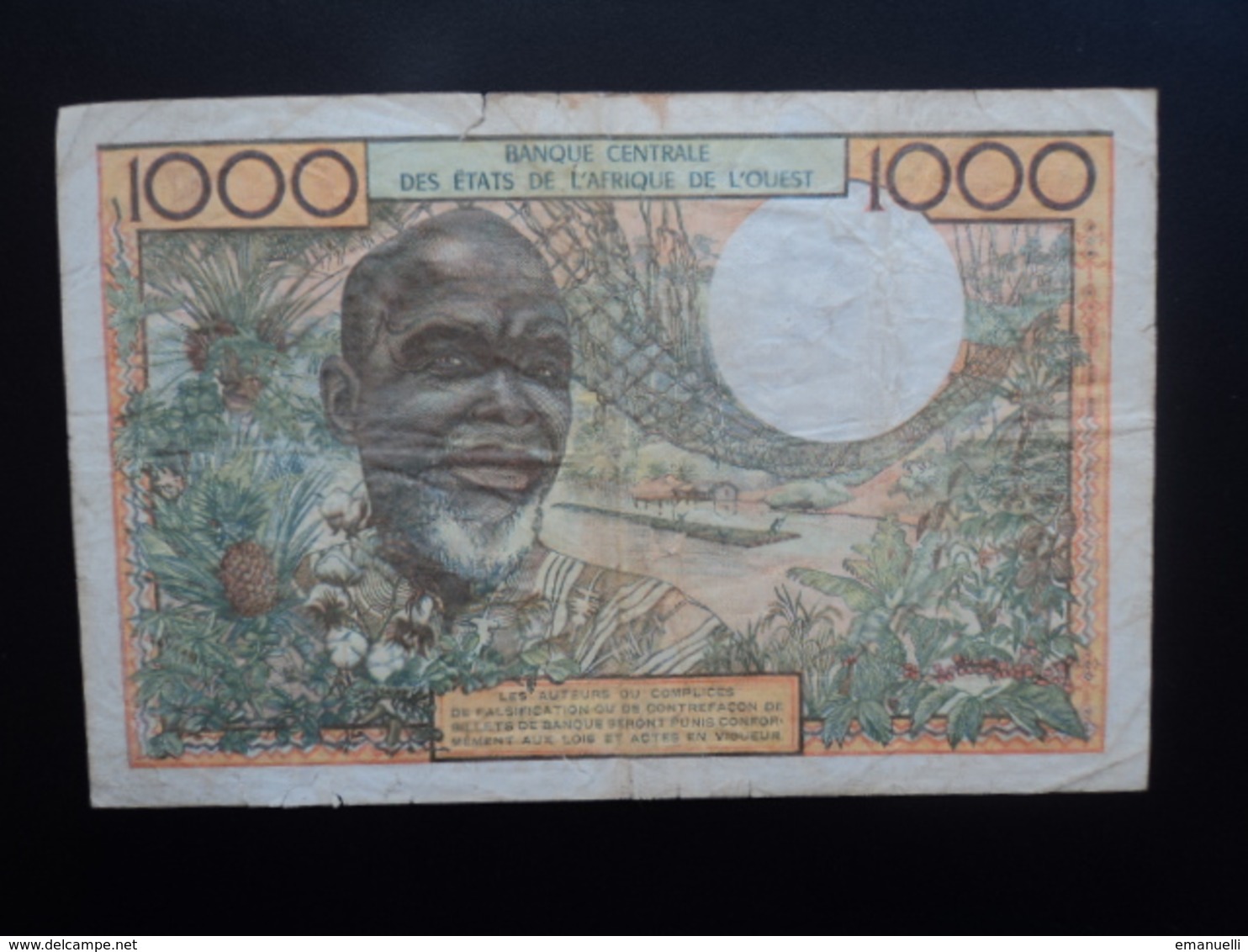 SÉNÉGAL : 1000 FRANCS   ND   Signature 7    P 703Ki     TB+ - Senegal