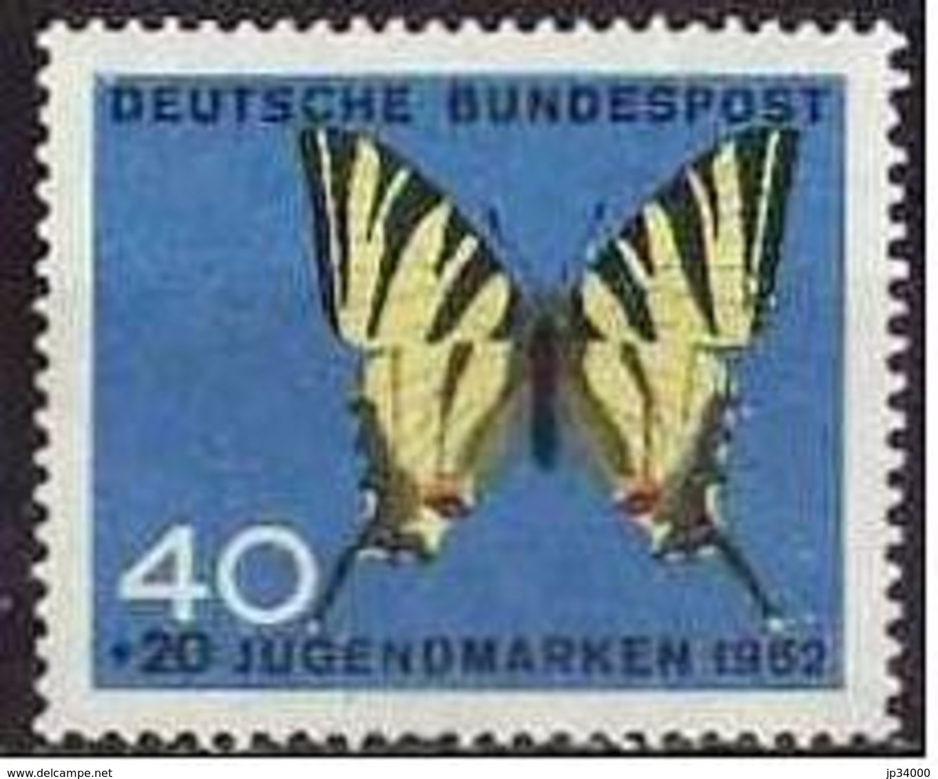ALLEMAGNE Papillons, Papillon, Butterflie, Mariposa. Yvert N° 251 Neuf Sans Charnière, MNH - Papillons