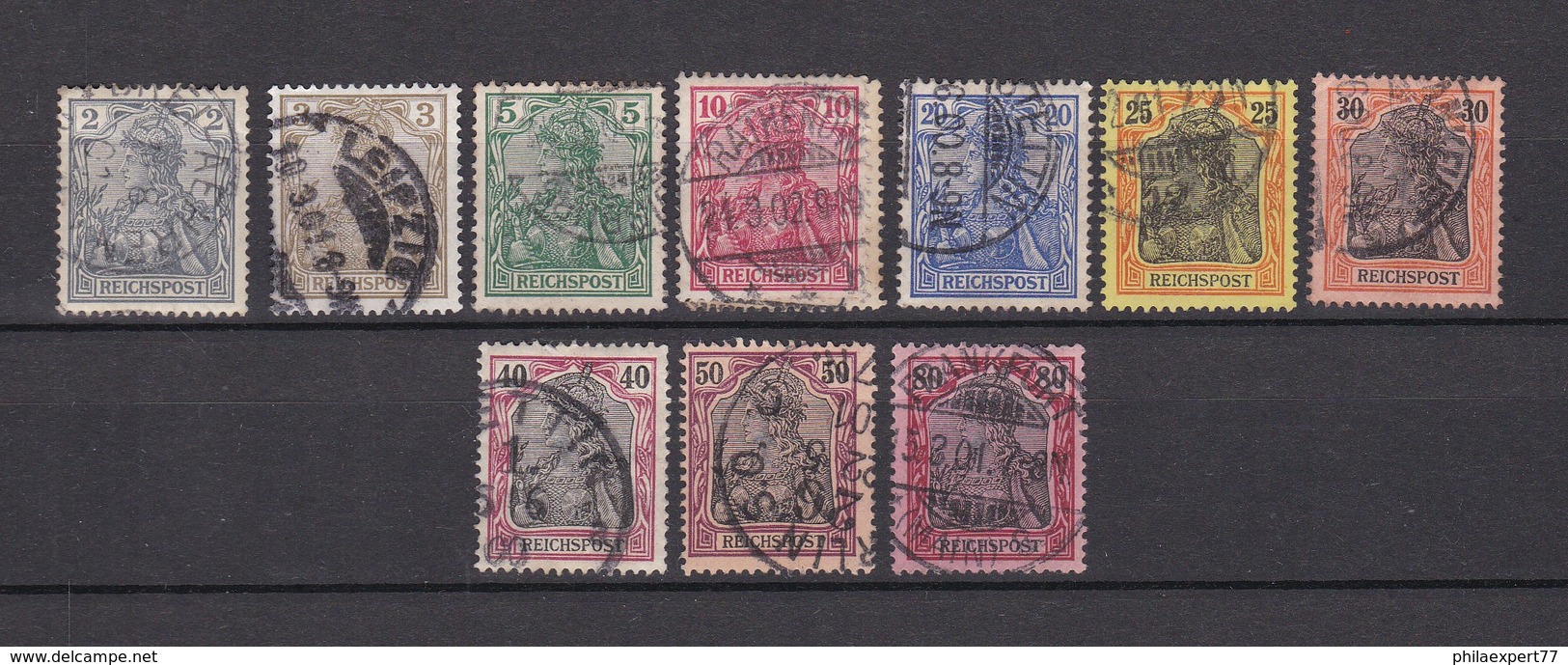 Deutsches Reich - 1900 - Michel Nr. 53/62 - Gest. - Gebraucht