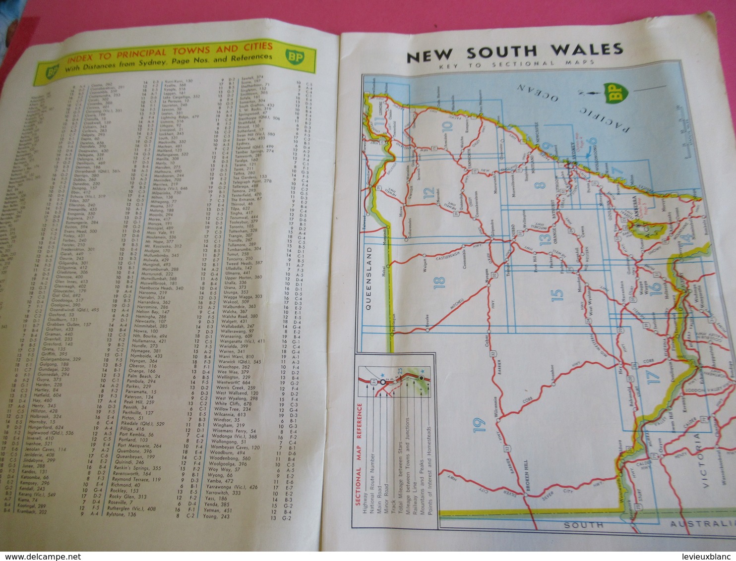 Carte Géographique/ Guide/AUSTRALIE/New South Wales / BP At Your Service ! / 1965   PGC296 - Autres & Non Classés