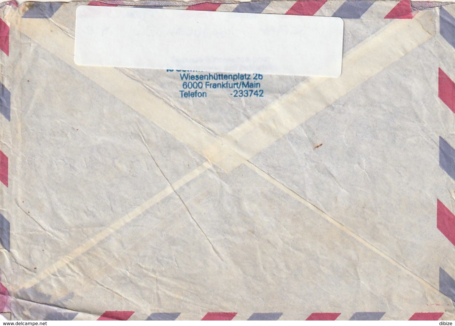 Berkanes Marokkanischer Stempel Von Berkane Auf 2 Deutschen Briefmarken Luftpost Verschickt. Durchschnittlicher Zustand - Oddities On Stamps