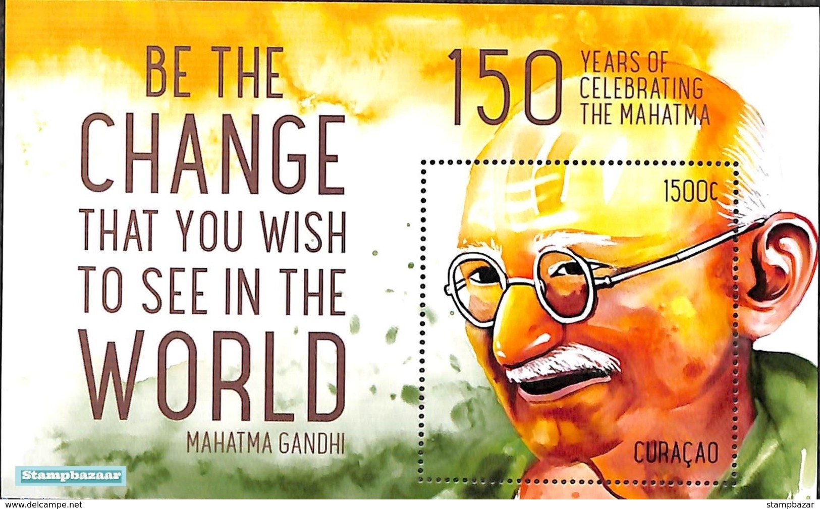 Curacao Netherlands Antilles 2019 Mahatma Gandhi Miniature Sheet MNH - Mahatma Gandhi