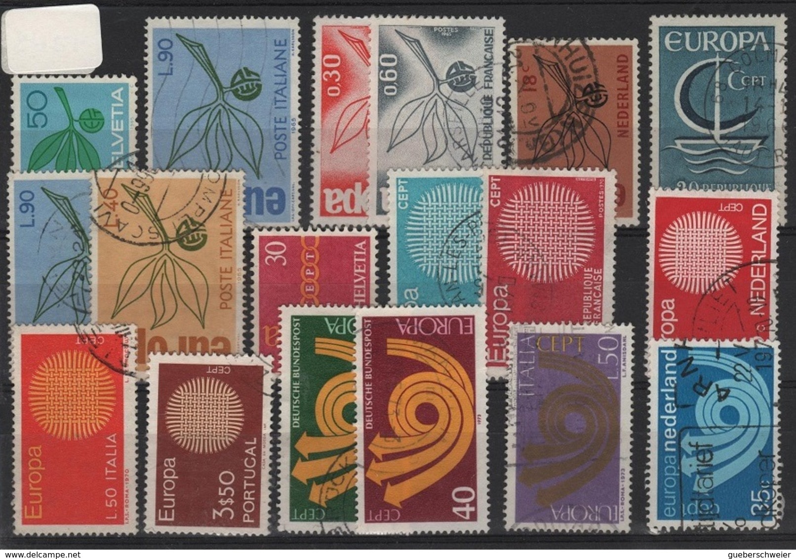 EUR 50 - Lot De 18 Timbres Europa Oblitérés - Sammlungen