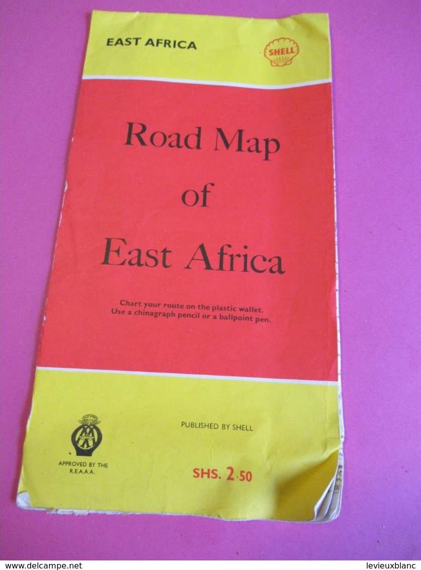 Carte Géographique/ Guide/AFRIQUE / East Africa /TANGANYIKA/KENYA/UGANDA/Philip & Son/  SHELL / 1962   PGC297 - Africa