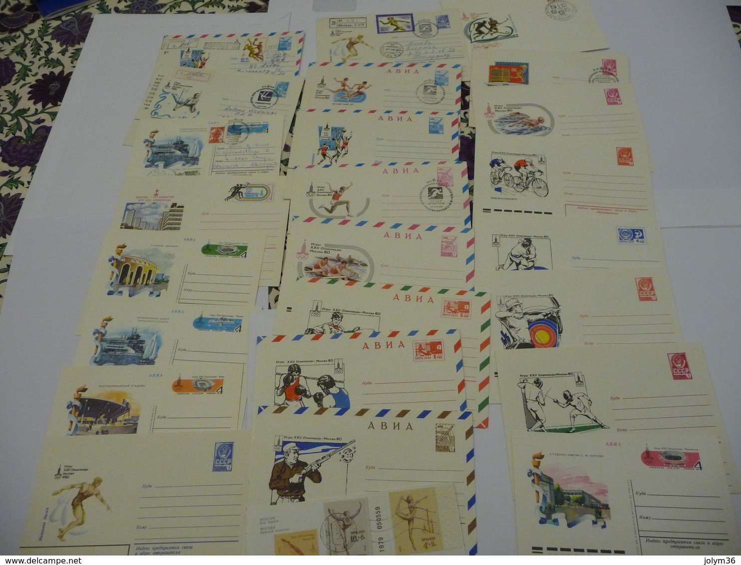 Lot Collection De 164 Lettres Jeux Olympiques MOSCOU 1980 - Sommer 1980: Moskau