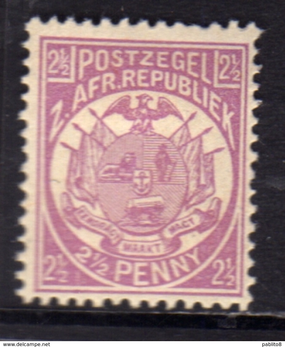 TRANSVAAL 1885 1893 COAT OF ARMS STEMMA ARMOIRIES 2 1/2p MH - Transvaal (1870-1909)