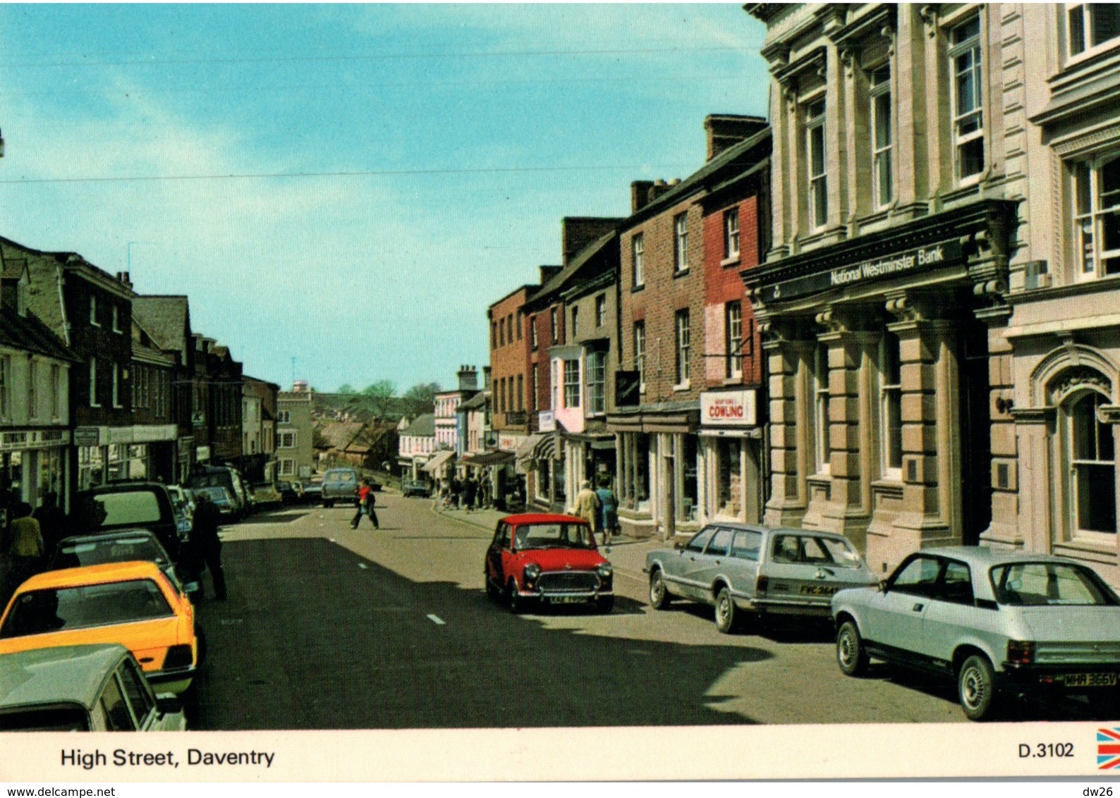Daventry (Northamptonshire) High Street, National Westminster Bank - Postard N° D. 3102 - Northamptonshire