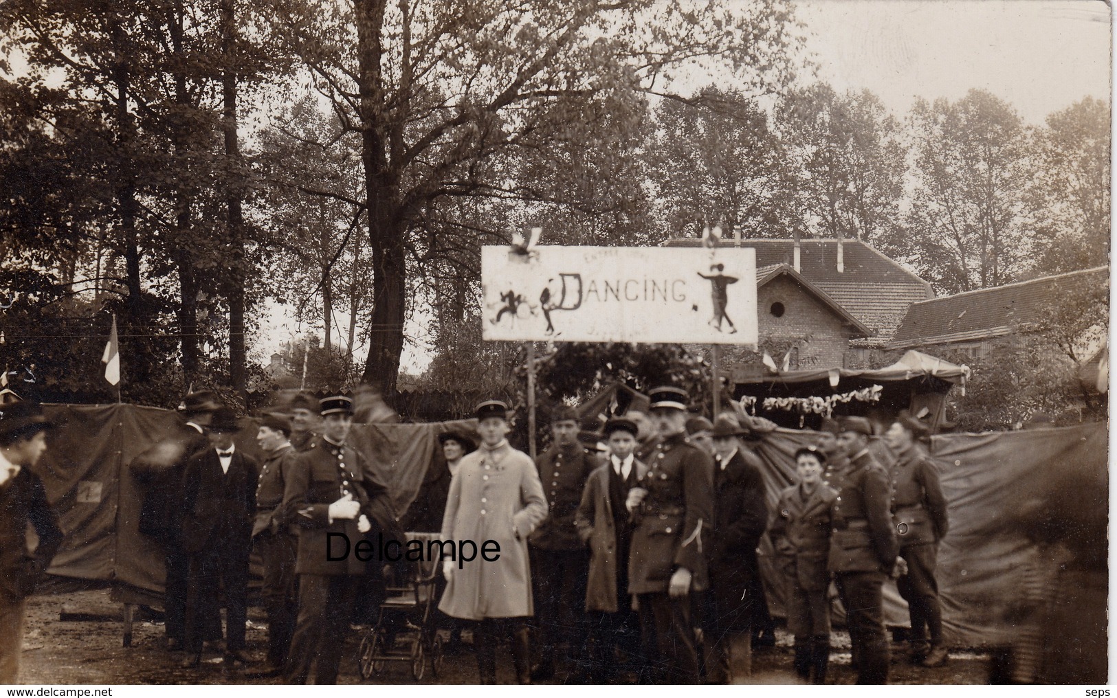 CP Photo : Fête De SIDI BRAHIM - Le Dancing - 1er BCP (  Wissenbourg )  - 1925 - Guerre, Militaire