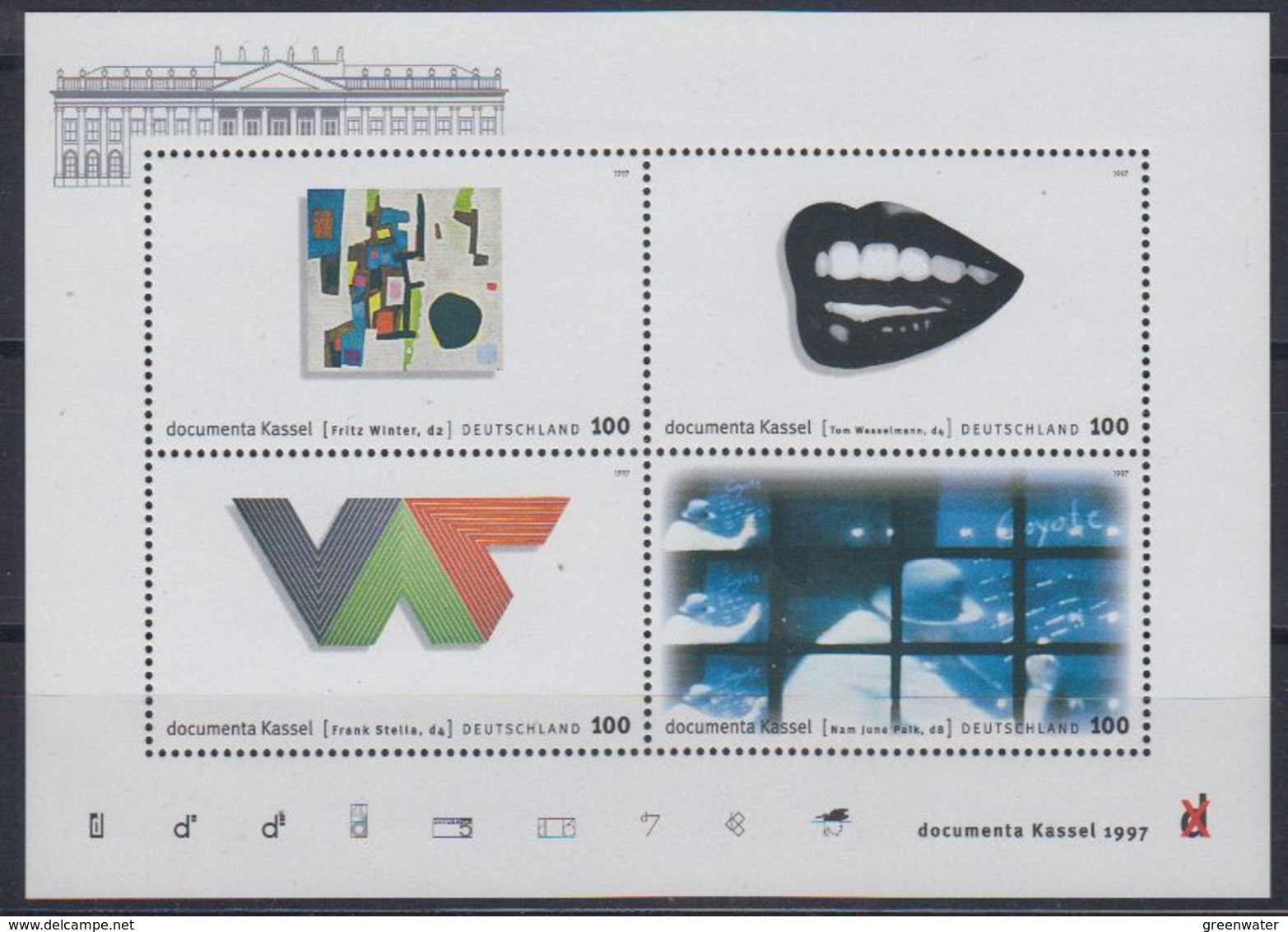 Germany 1997 Dokumenta Kassel M/s ** Mnh (46138) - Andere & Zonder Classificatie