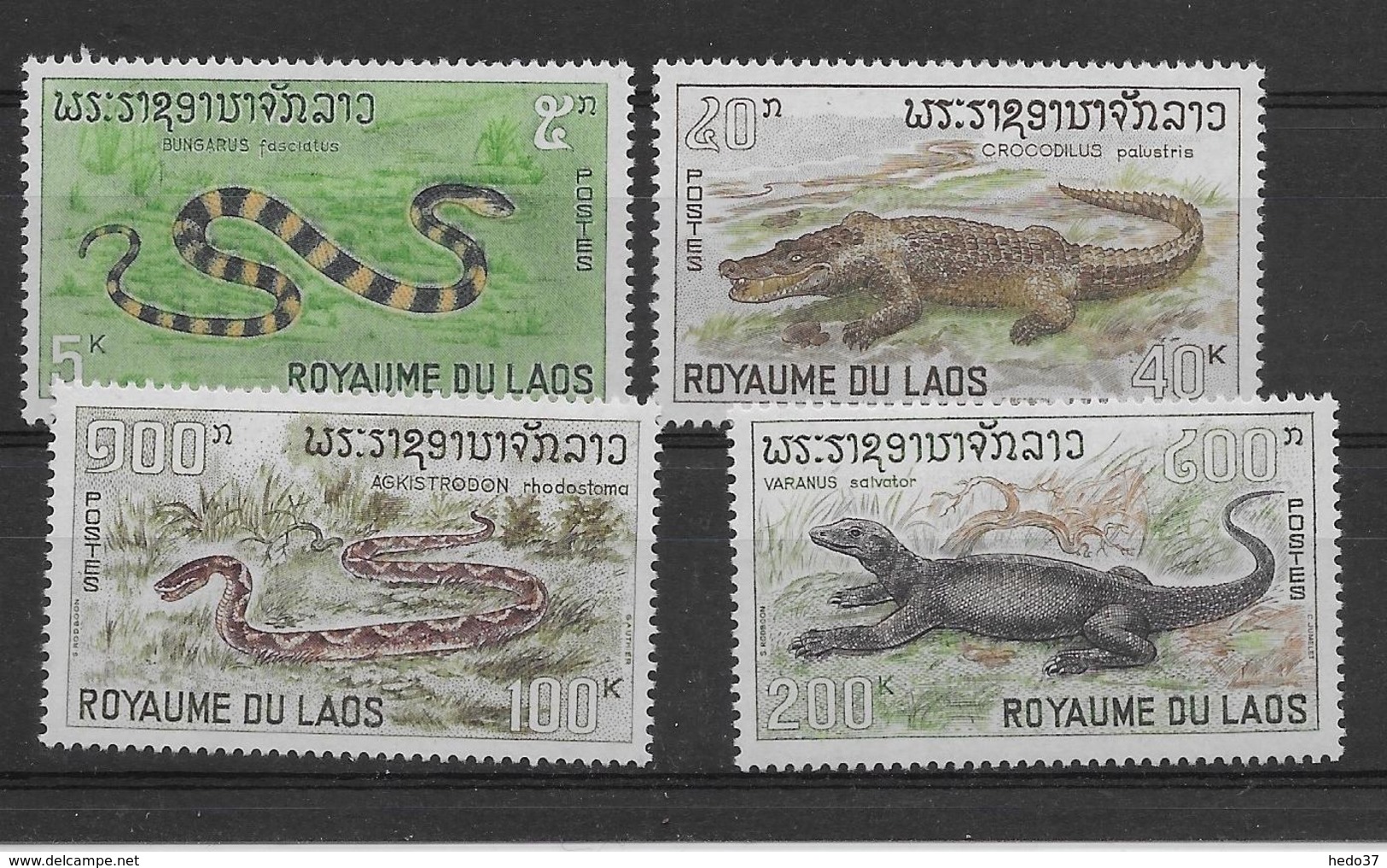 Thème Animaux - Serpents - Grenouilles - Tortues - Laos - Neuf ** Sans Charnière - TB - Autres & Non Classés