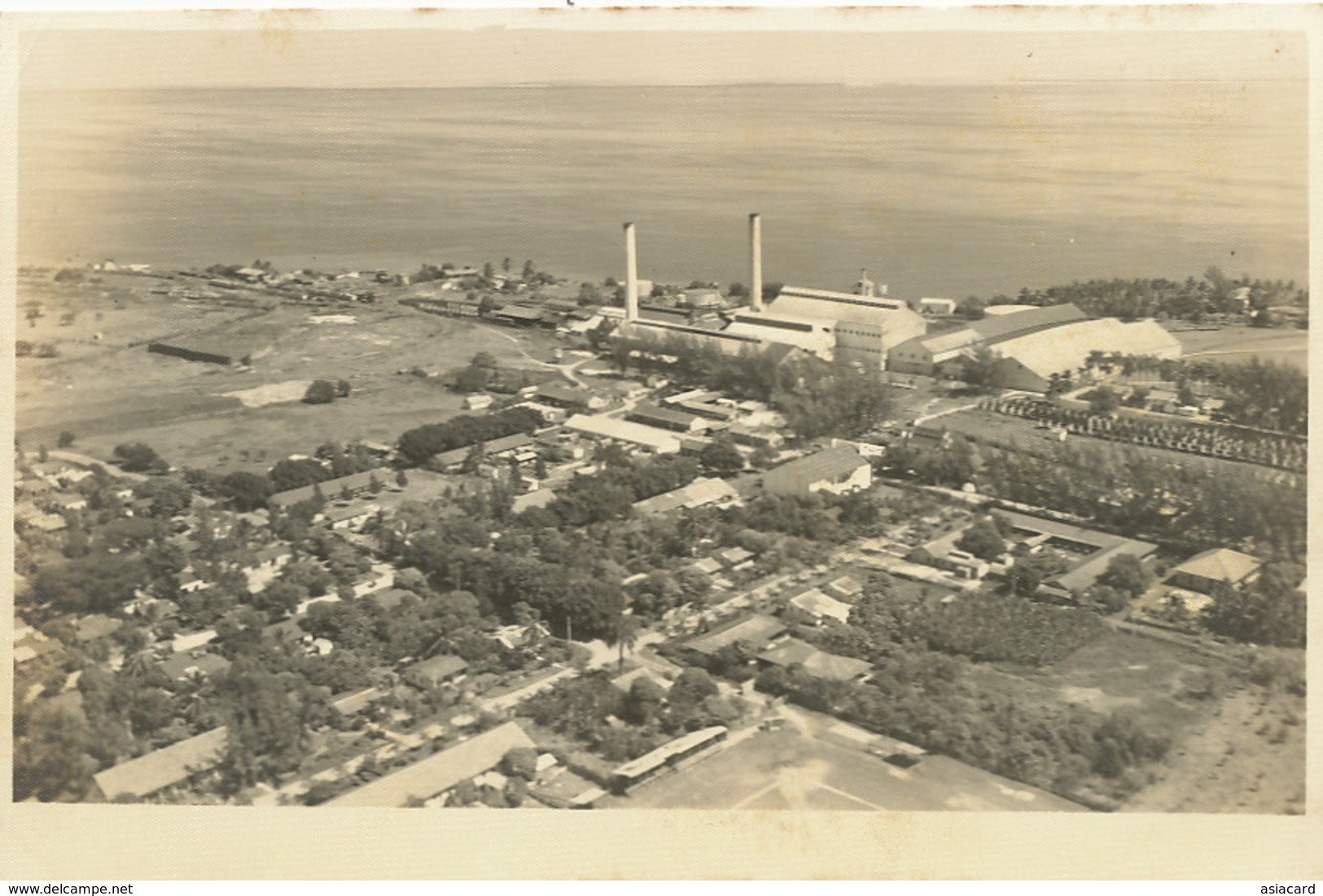 Real Photo Size 15 By 10 Cms Sugar Plant Central Puero Alegre Prov. Camaguey - Cuba