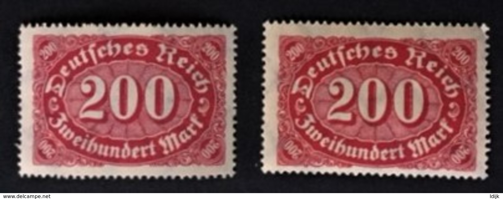 1922-1923 Ziffern Mi. 248a**) + 248 C**) - Nuovi